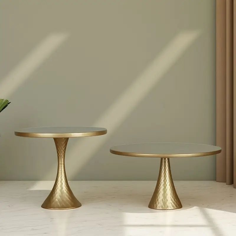 Brass Pedestal Dessert Riser Display Stands AH-195 Moradabad